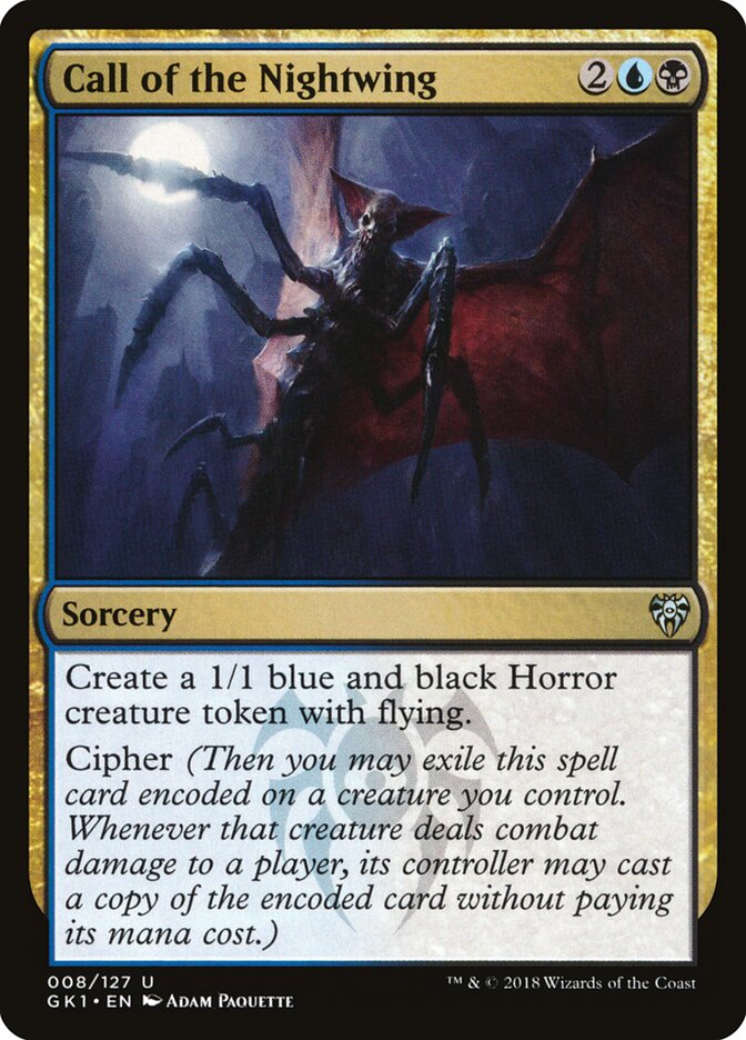 Call of the Nightwing card front
