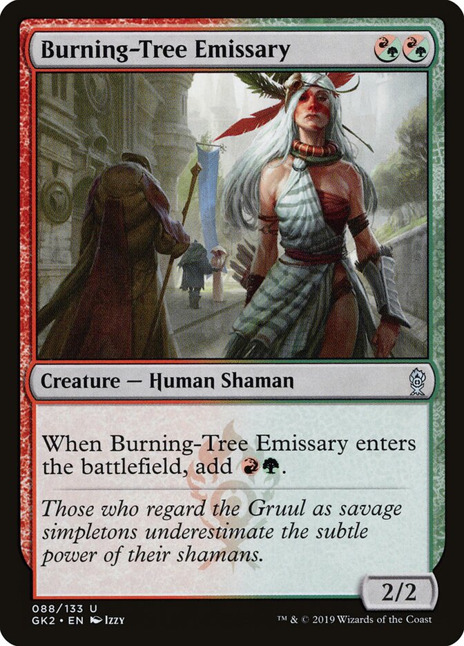 Burning-Tree Emissary card front