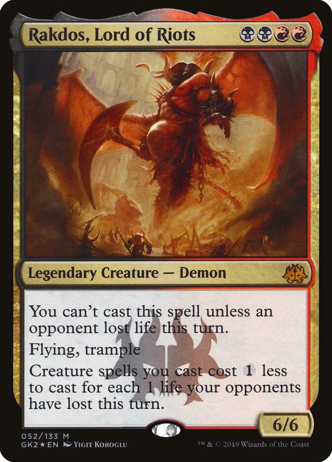 Rakdos, Lord of Riots card front