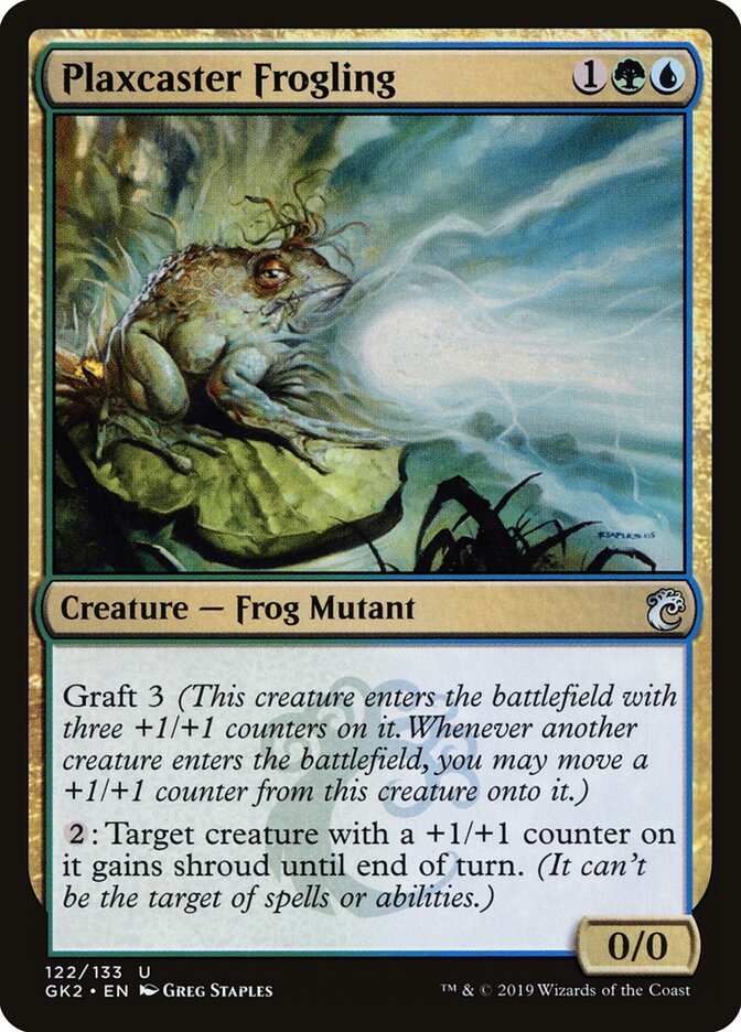 Plaxcaster Frogling card front