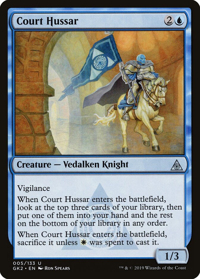 Court Hussar card front