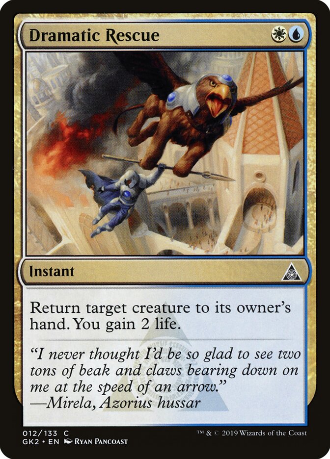 Dramatic Rescue card front