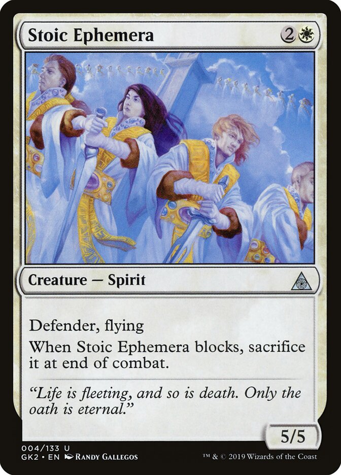 Stoic Ephemera card front
