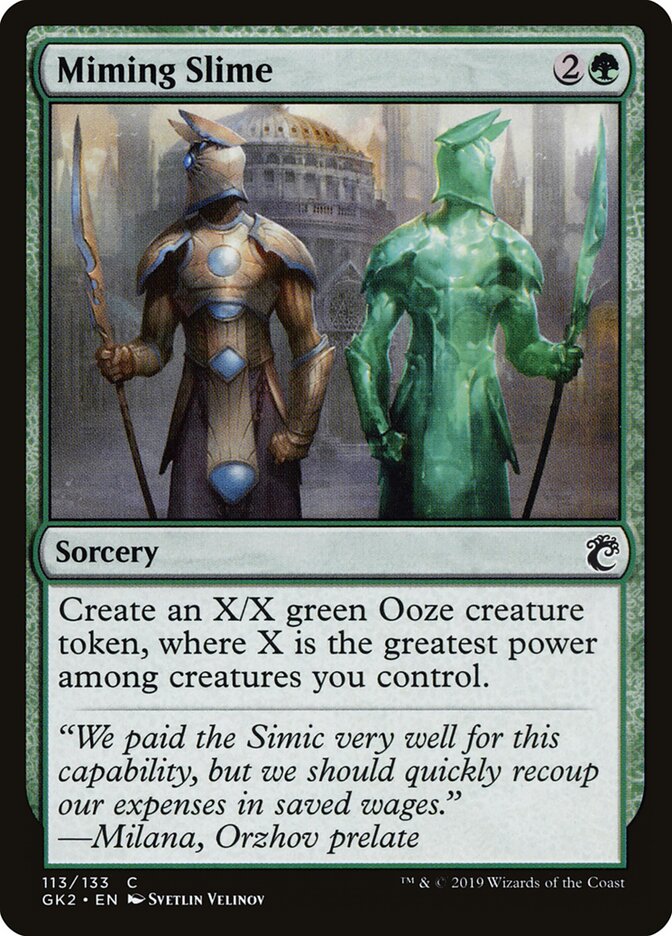 Miming Slime card front