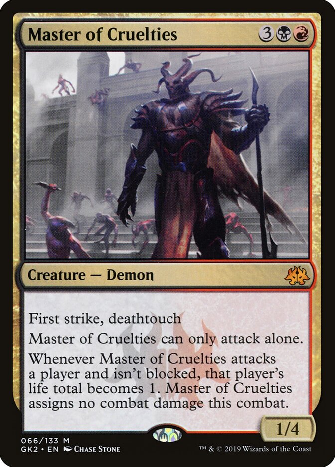 Master of Cruelties card front