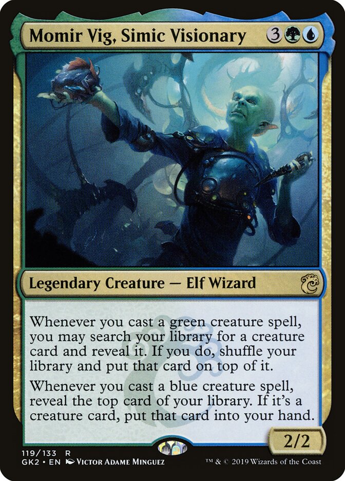 Momir Vig, Simic Visionary card front