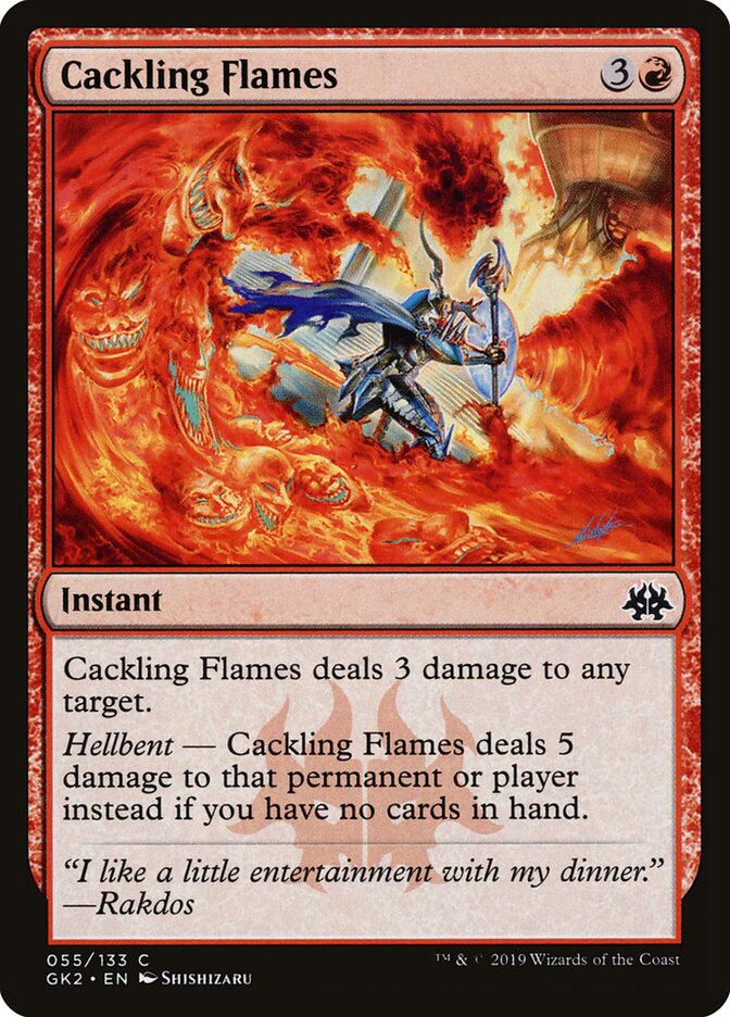 Cackling Flames card front