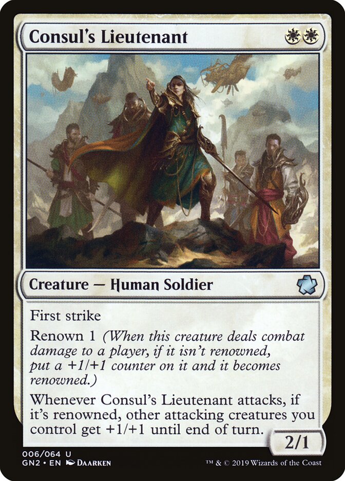 Consul's Lieutenant card front