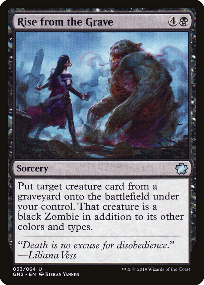 Rise from the Grave card front