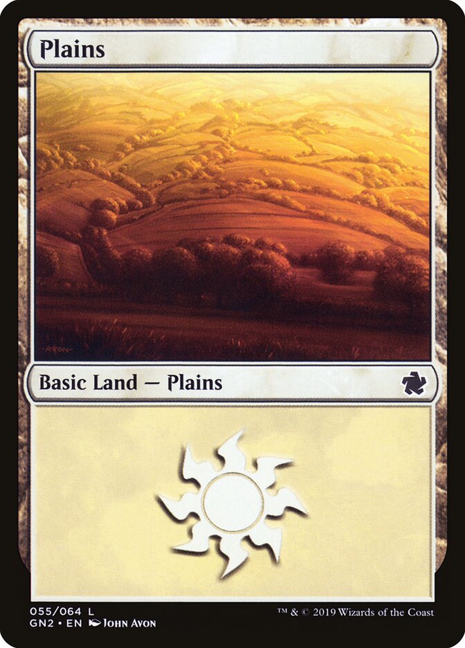 Plains card front