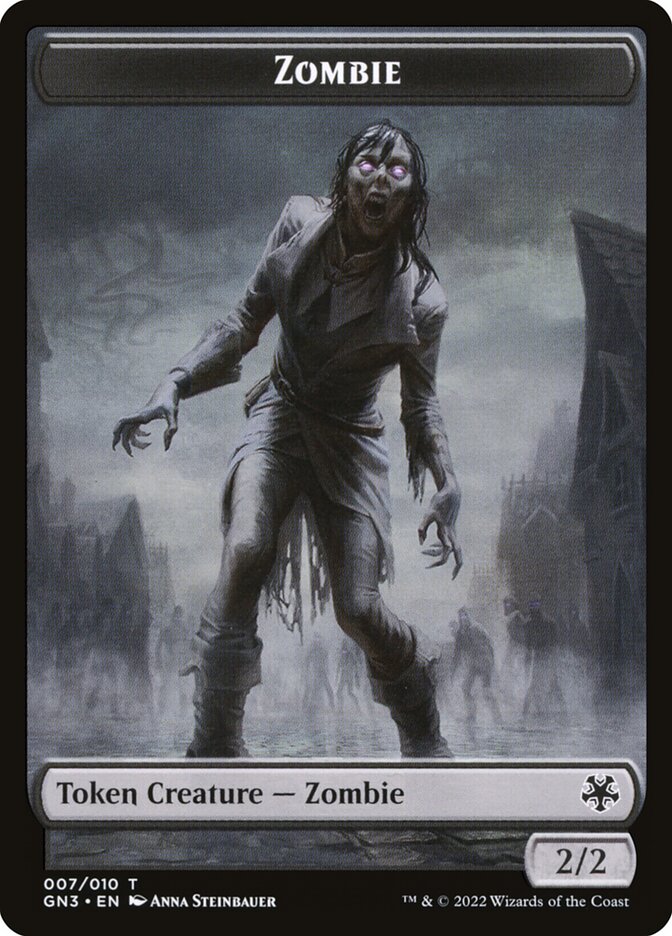 Zombie card front