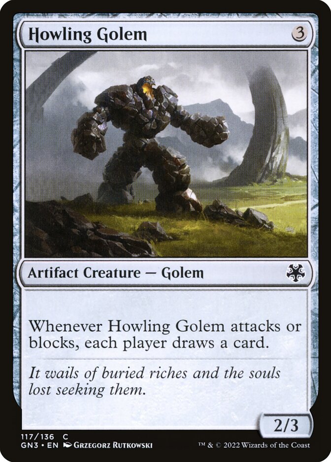 Howling Golem card front