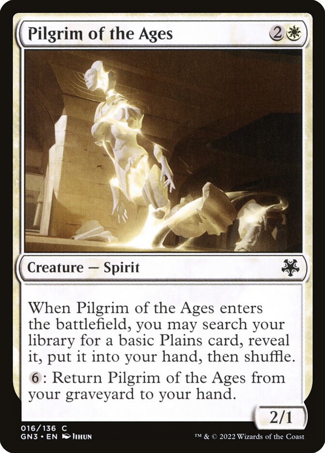 Pilgrim of the Ages card front