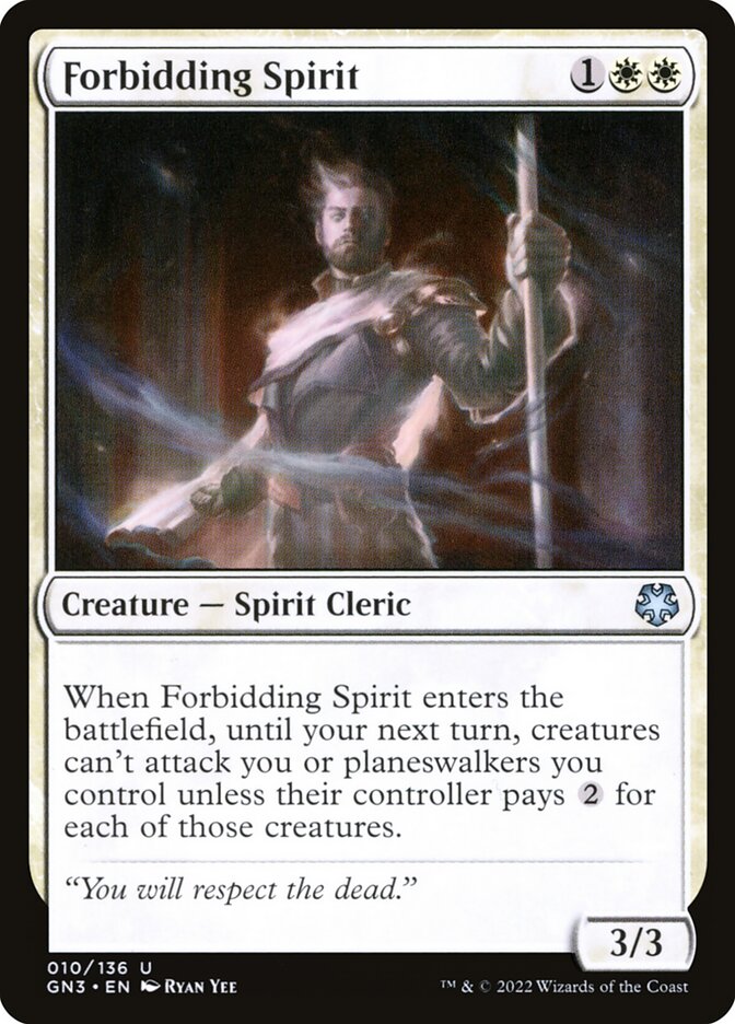 Forbidding Spirit card front