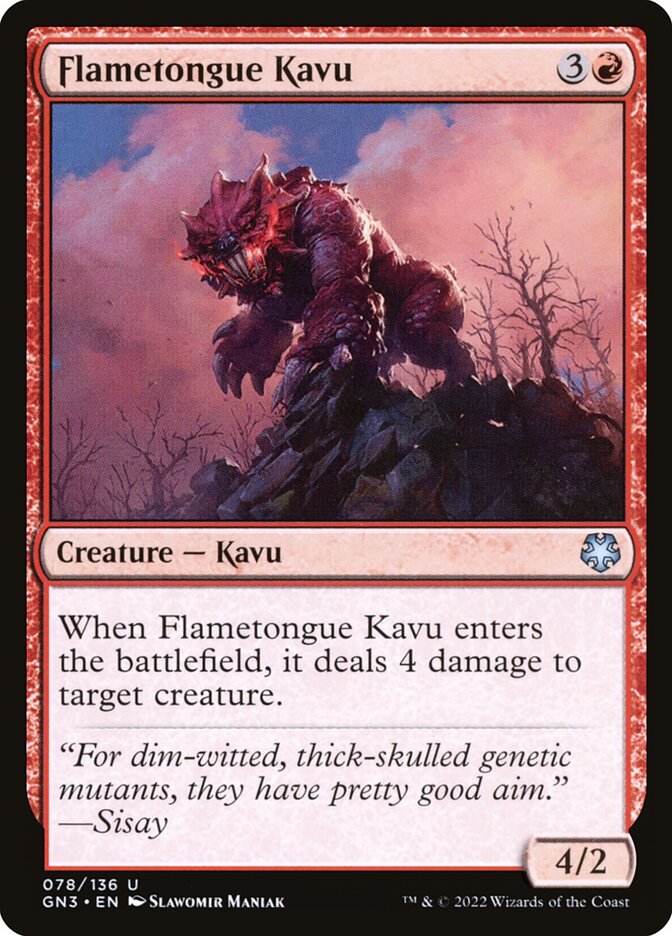 Flametongue Kavu card front