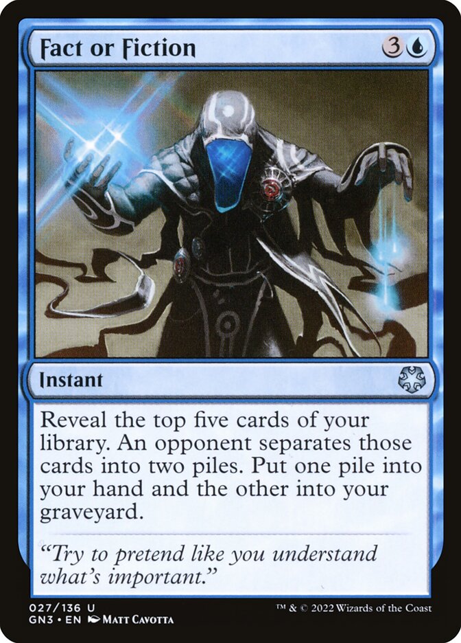 Fact or Fiction card front