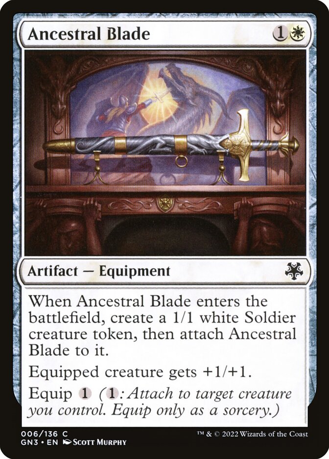 Ancestral Blade card front