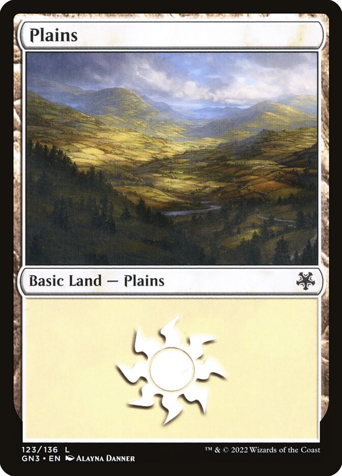 Plains card front