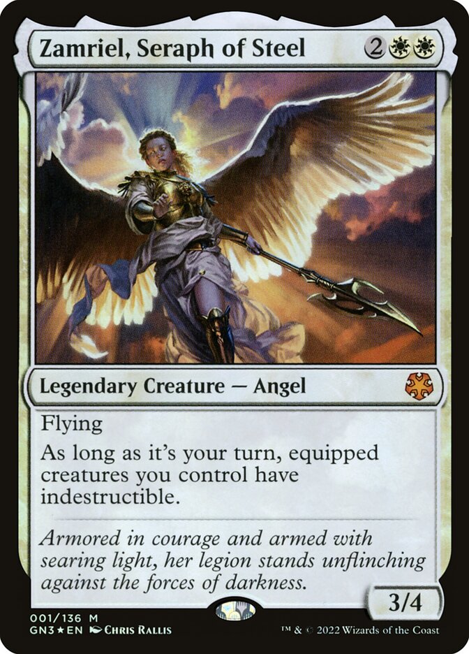 Zamriel, Seraph of Steel card front