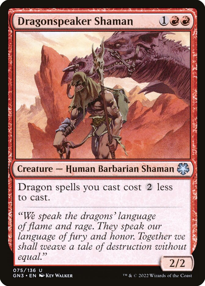 Dragonspeaker Shaman card front
