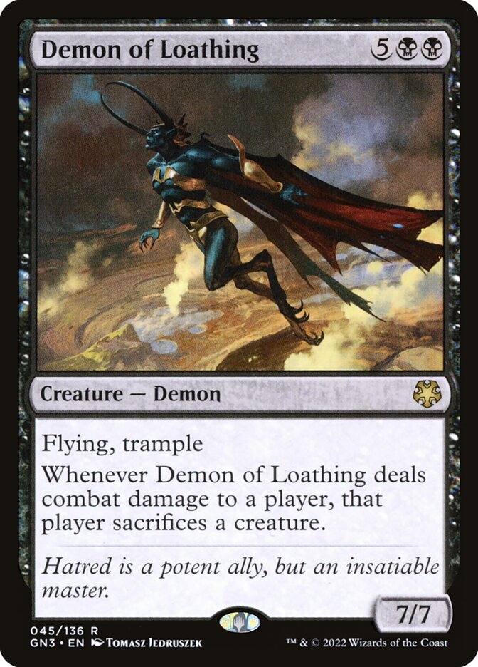 Demon of Loathing card front