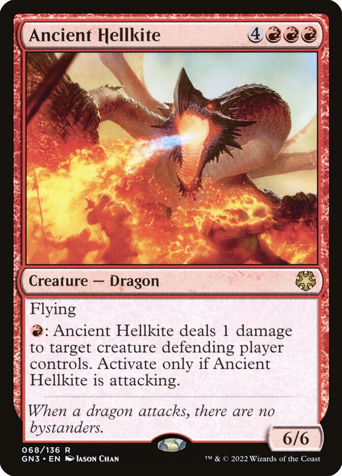 Ancient Hellkite card front