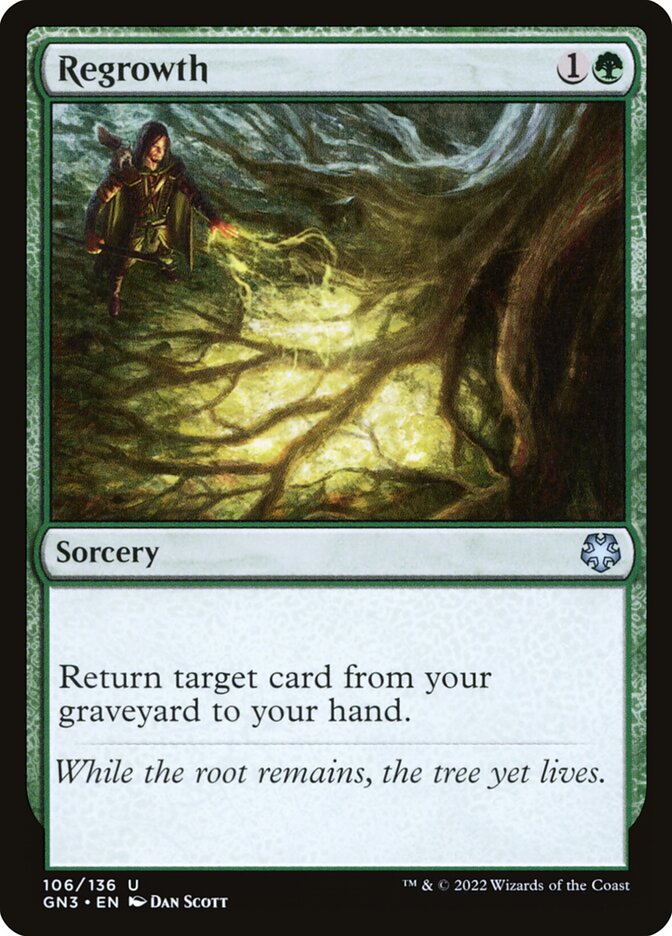 Regrowth card front