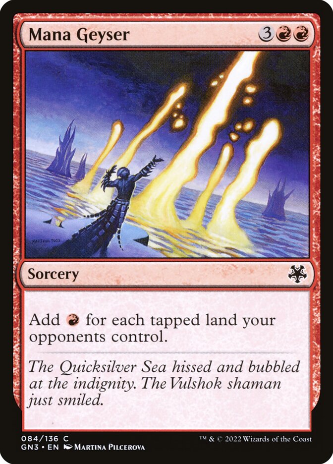 Mana Geyser card front