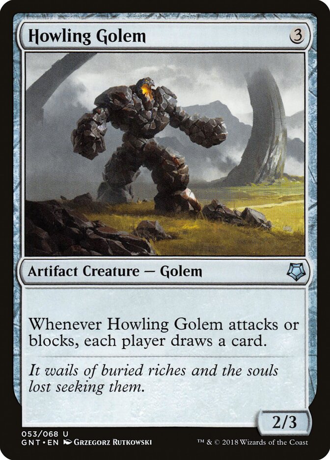 Howling Golem card front