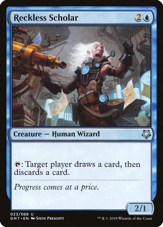Reckless Scholar card front
