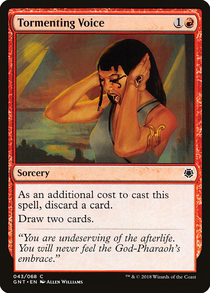 Tormenting Voice card front