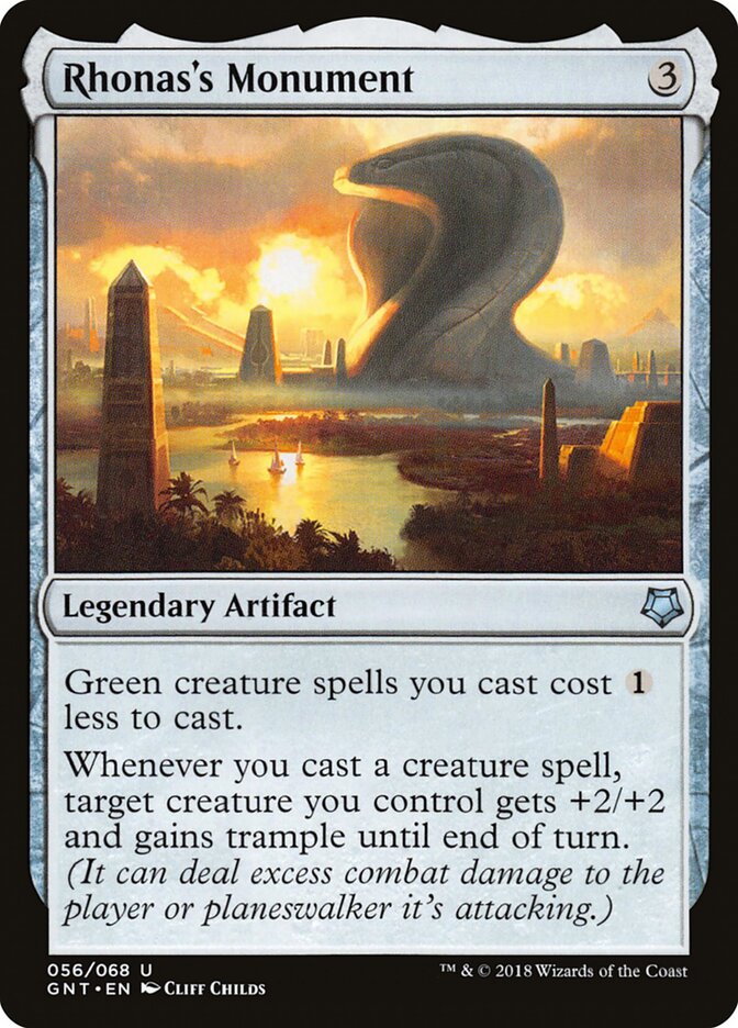 Rhonas's Monument card front