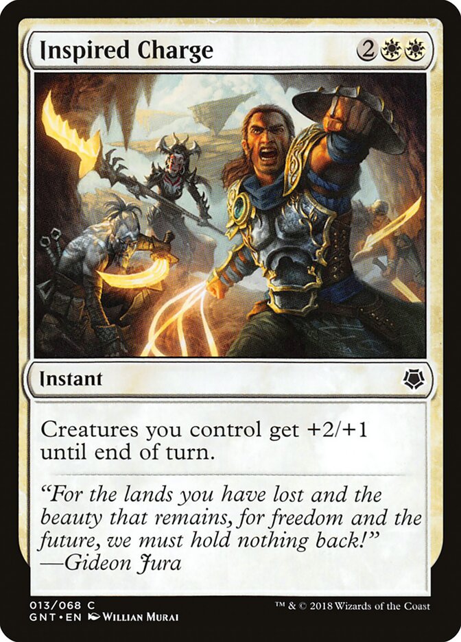 Inspired Charge card front