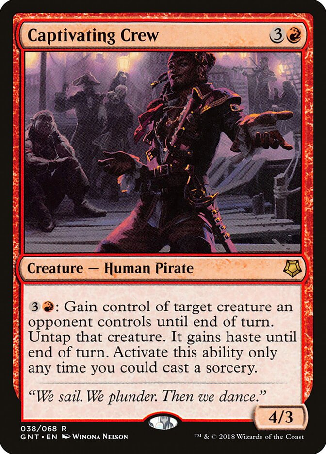 Captivating Crew card front