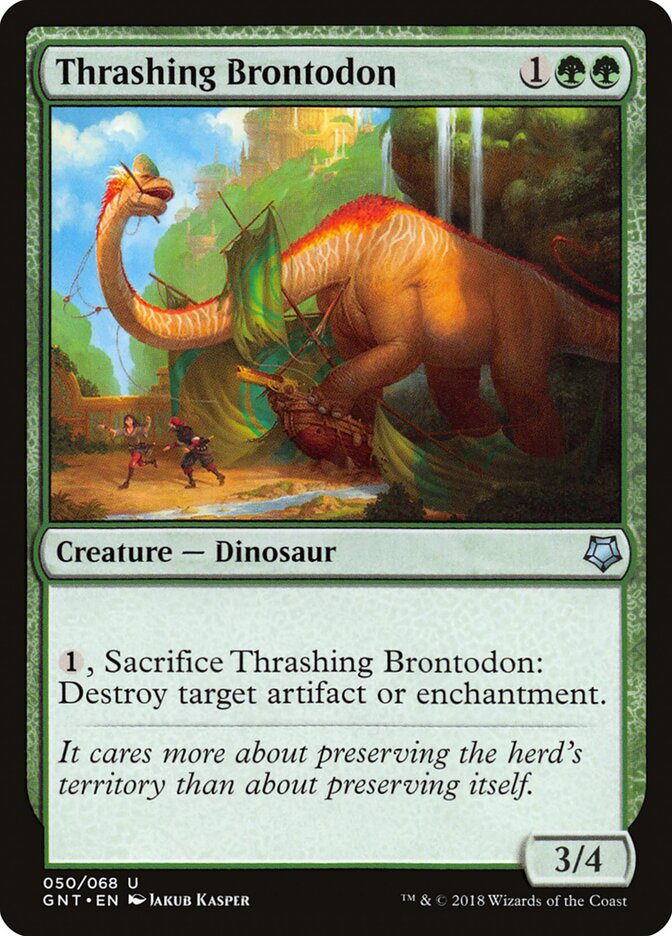 Thrashing Brontodon card front