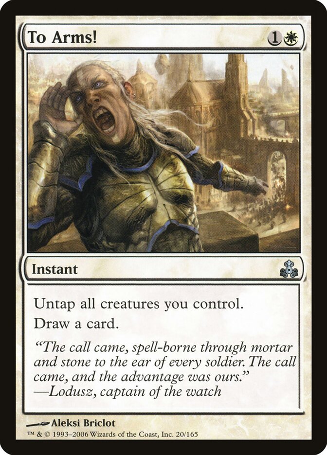 To Arms! card front