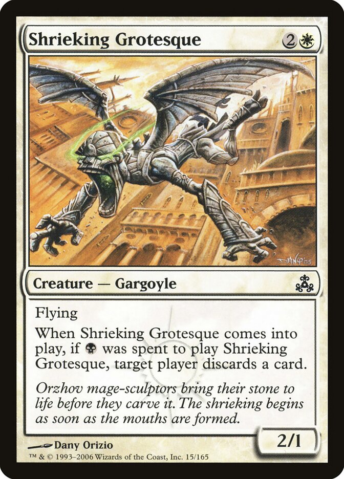 Shrieking Grotesque card front