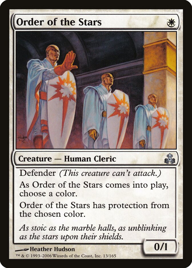 Order of the Stars card front