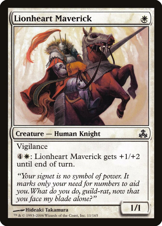 Lionheart Maverick card front