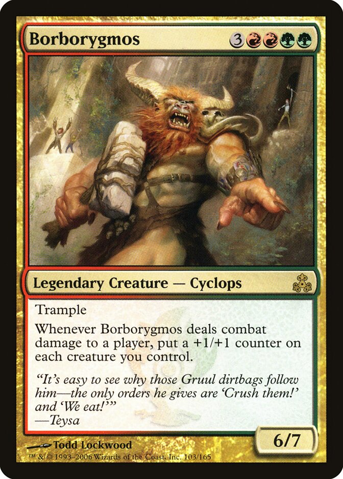 Borborygmos card front