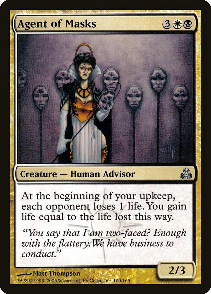 Agent of Masks card front