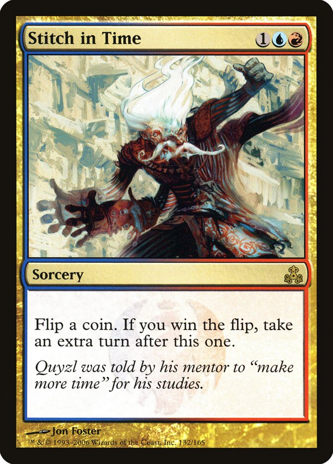 Stitch in Time card front