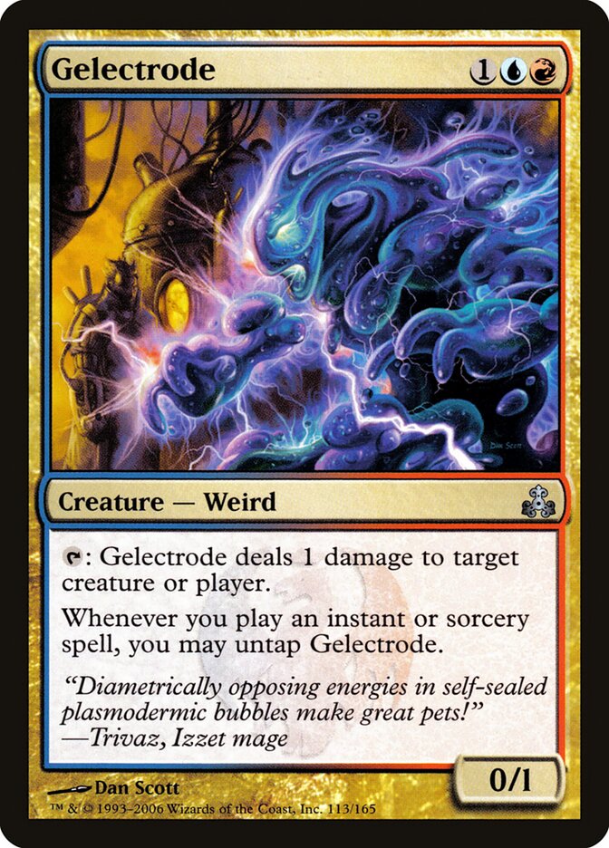 Gelectrode card front