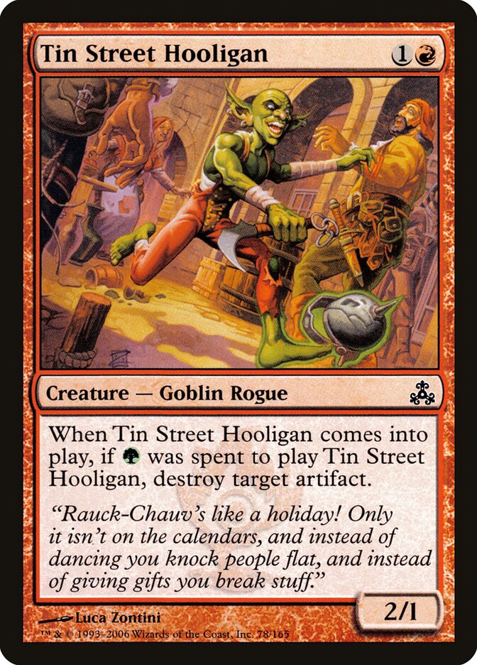 Tin Street Hooligan card front