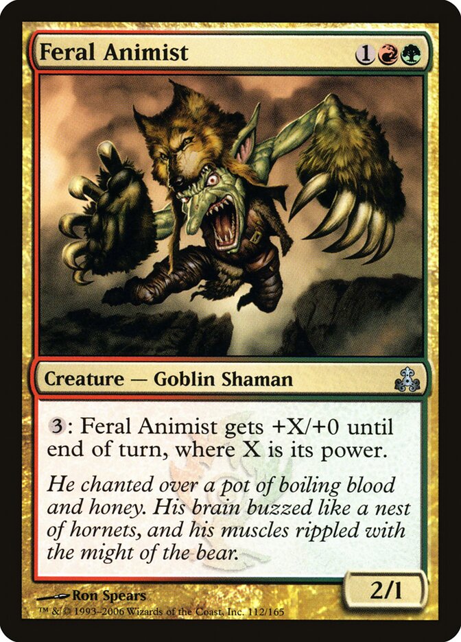 Feral Animist card front