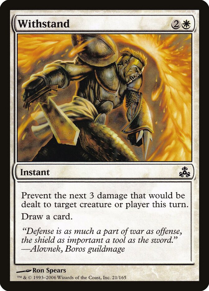 Withstand card front
