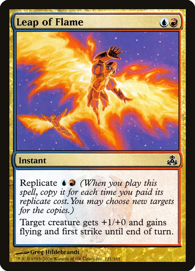 Leap of Flame card front