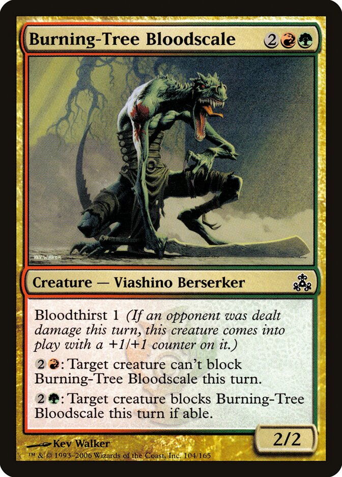 Burning-Tree Bloodscale card front