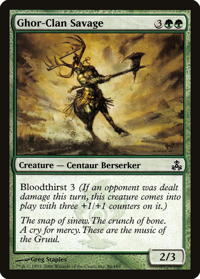 Ghor-Clan Savage card front