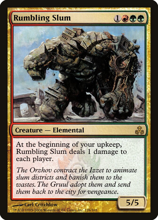 Rumbling Slum card front